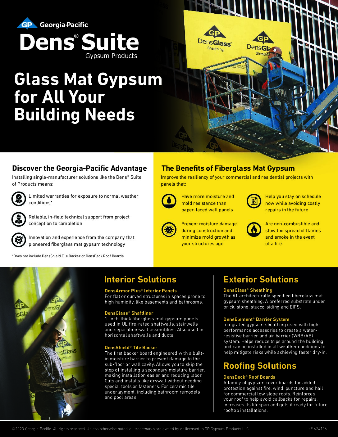 Dens Suite of Gypsum Products Flyer - Document Screen Grab