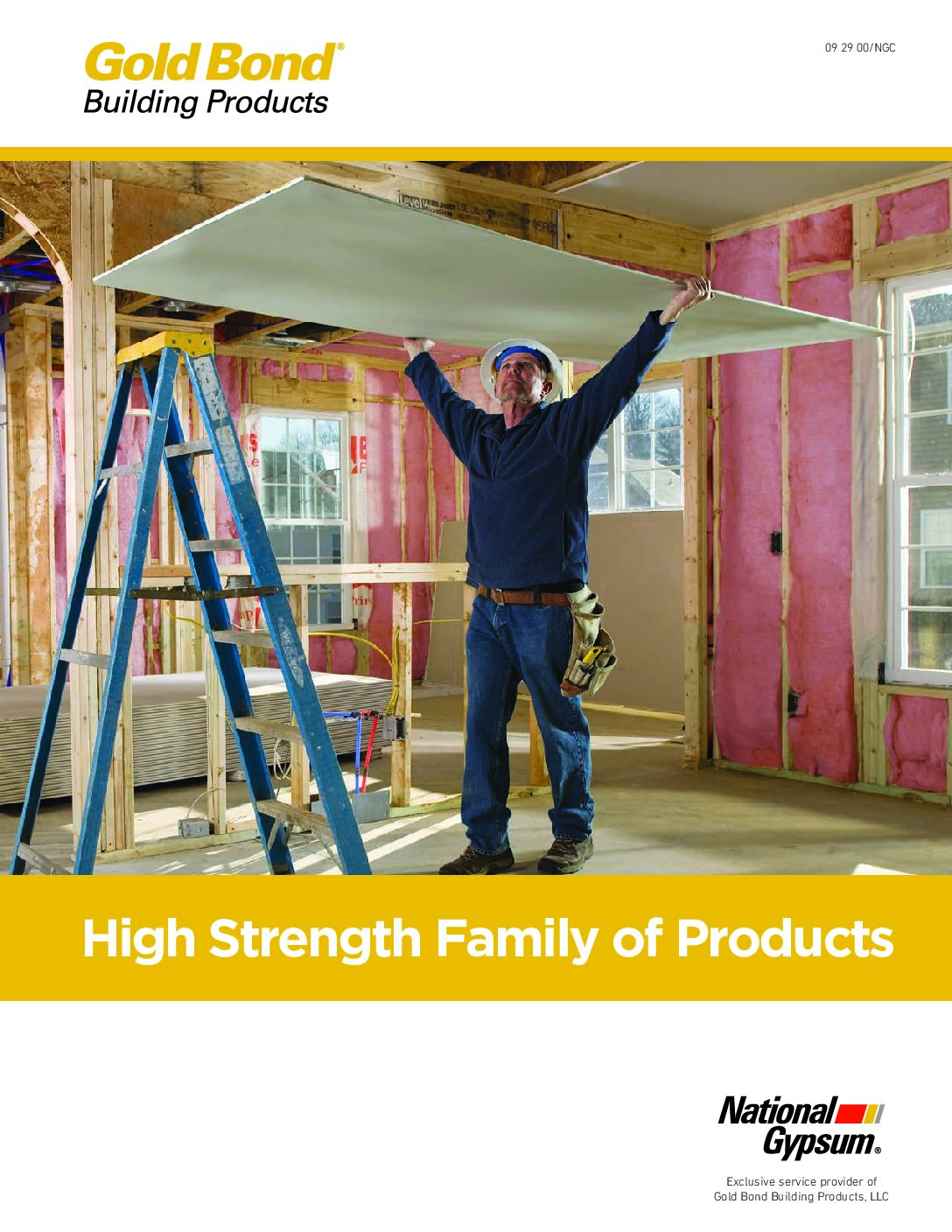 Gold Bond High Strength Products Brochure - Document Screen Grab