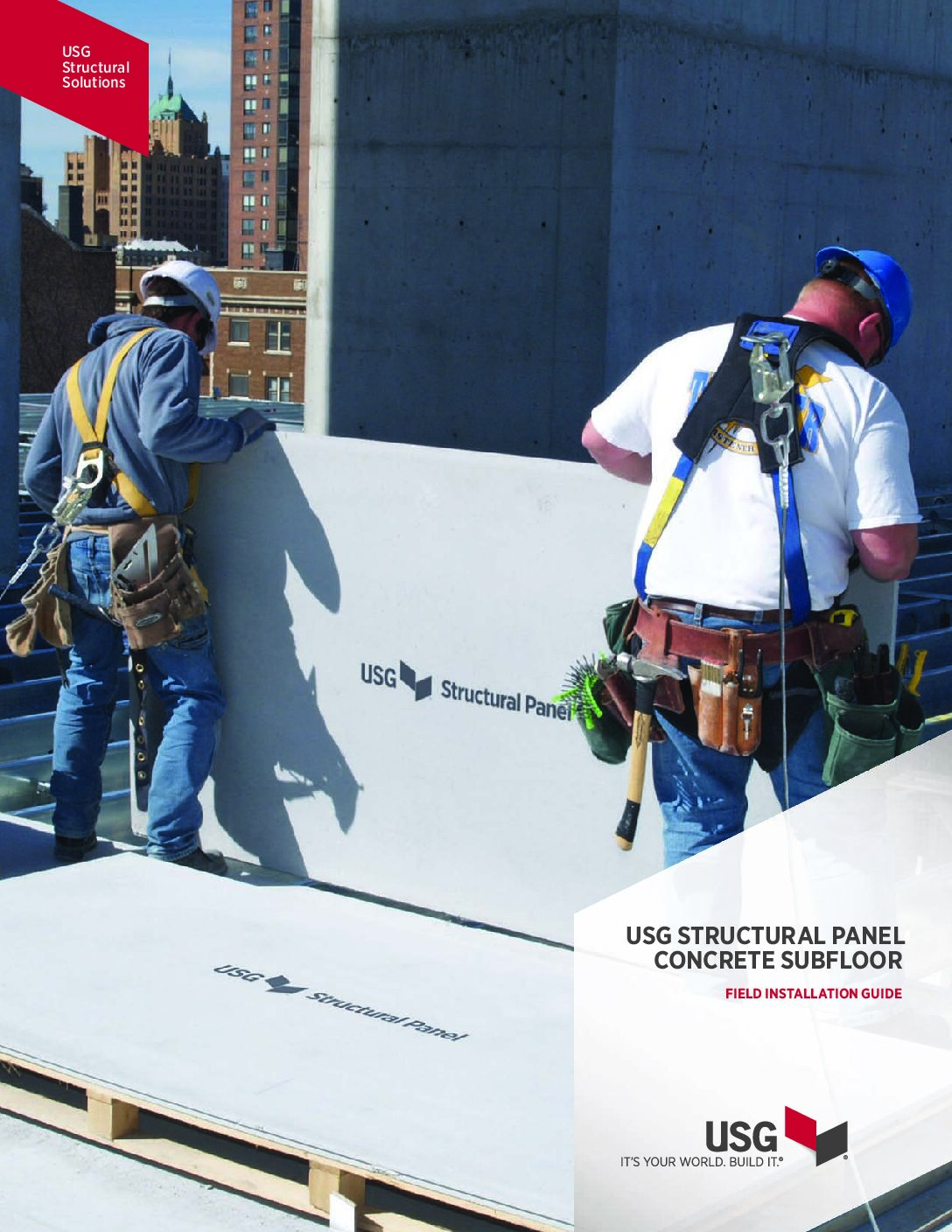 USG Structural Panel Concrete Subfloor Installation Guidelines - Document Screen Grab